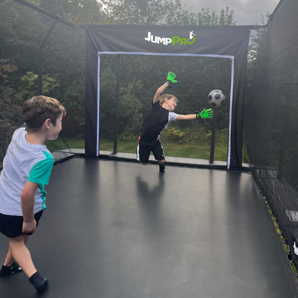 JumpPRO® Trampoline Goal (Large) - The Only Trampoline Football Goal in the World!