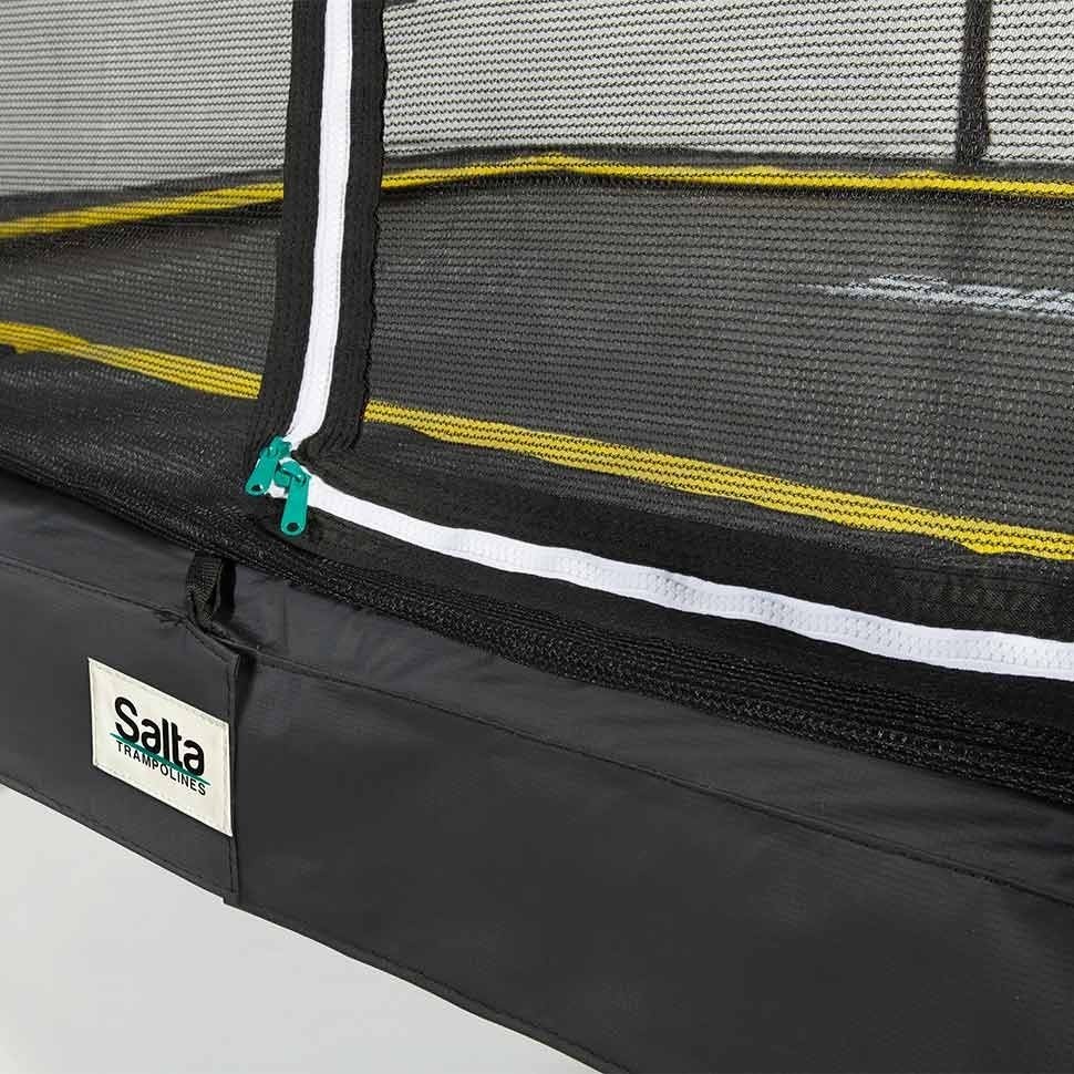 7ft x 5ft Black Rectangular Comfort Edition Trampoline with Enclosure (5091A)