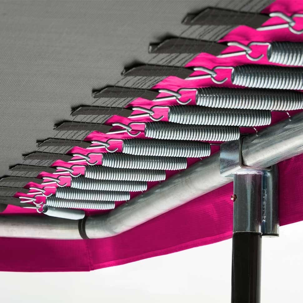 10ft x 7ft Pink Rectangular Comfort Edition Trampoline with Enclosure (5092P)
