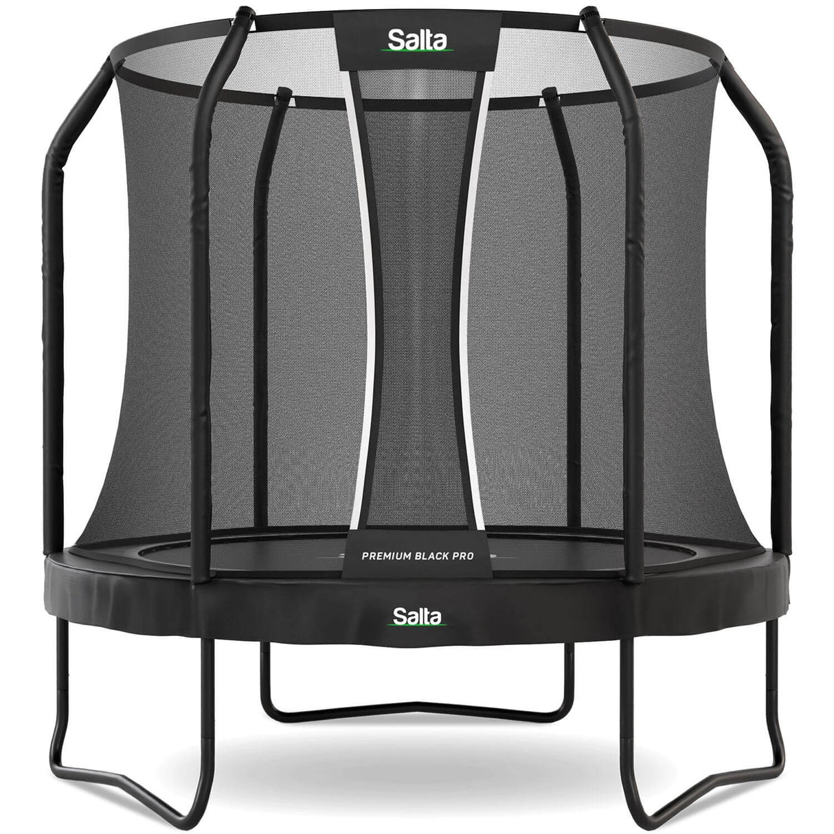 Salta 8.5ft Premium Black Pro Round Trampoline + Safety Net
