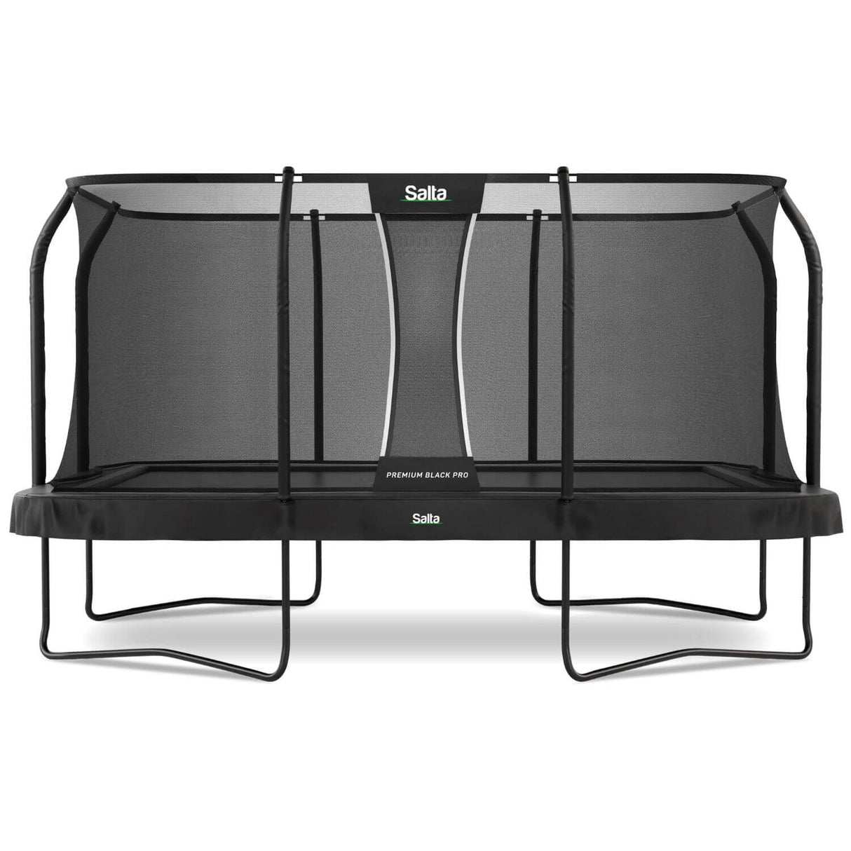 15ft x 9ft Salta Premium Black Pro Rectangular Trampoline + Safety Net