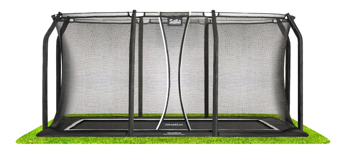 10ft x 7ft Salta Royal Baseground Rectangular Trampoline with Enclosure