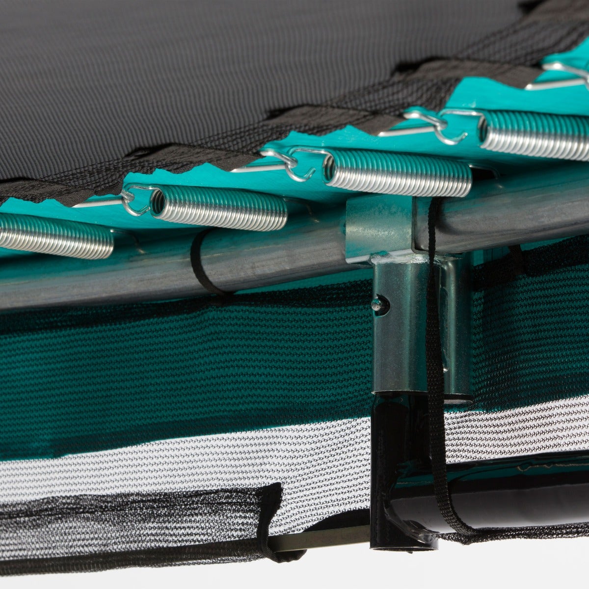 12ft Salta Green Comfort Edition InGround Round Trampoline with Enclosure