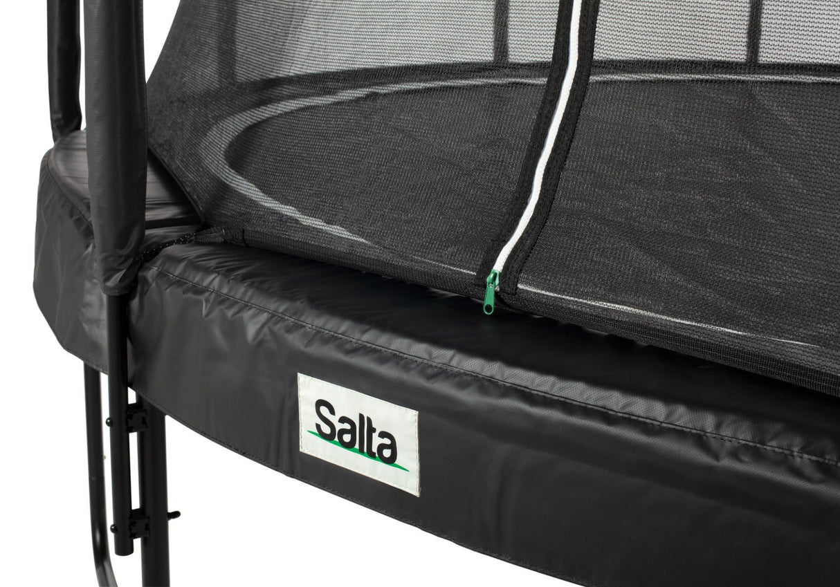 10ft Salta Black Round Premium Edition Trampoline with Enclosure