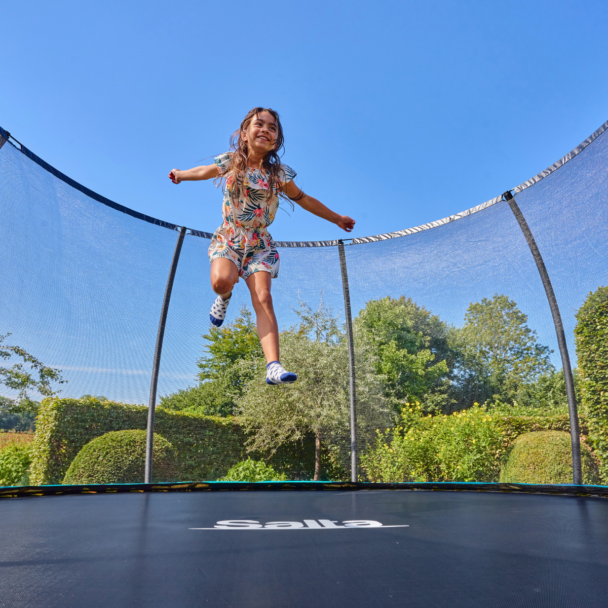 12ft Salta Cosmos Round Trampoline with Enclosure
