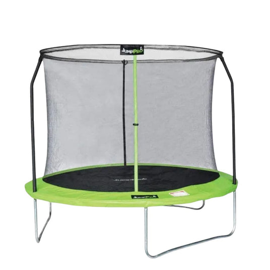 12ft JumpPRO® Xplore Green Round Trampoline with Enclosure