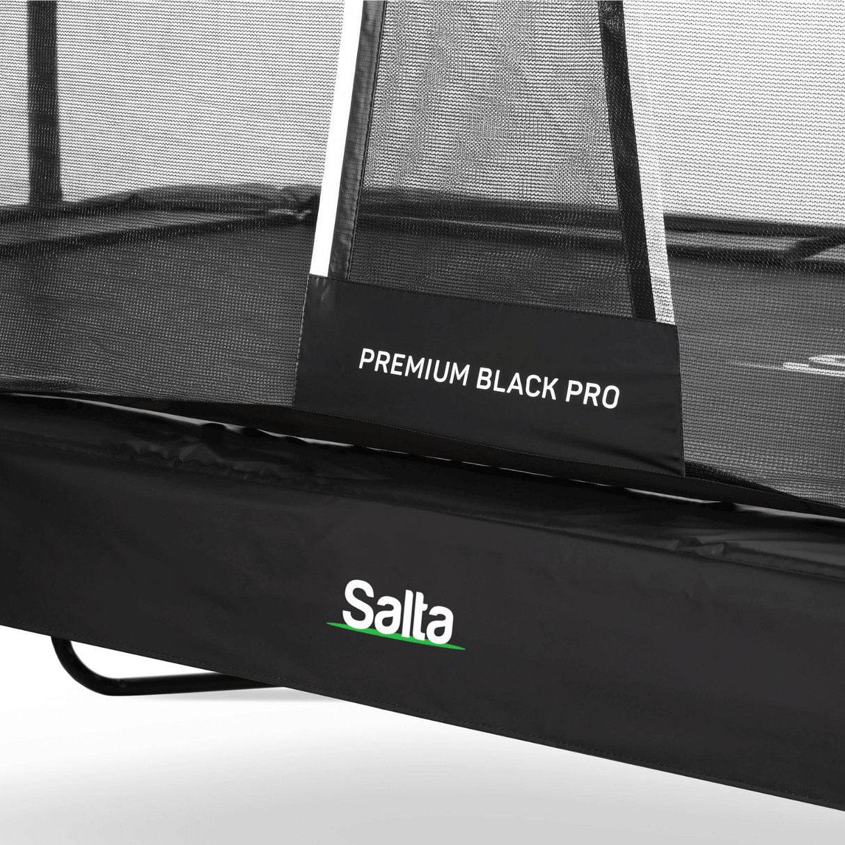 15ft x 9ft Salta Premium Black Pro Rectangular Trampoline + Safety Net