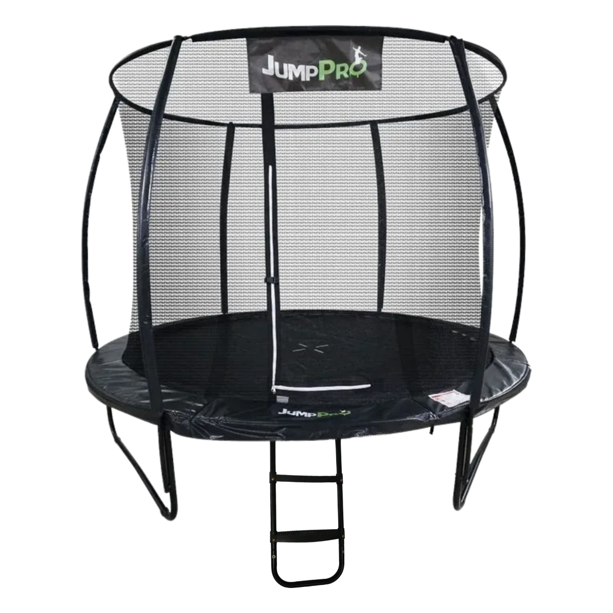 10ft JumpPRO™ Xcel Black Round Trampoline with Enclosure