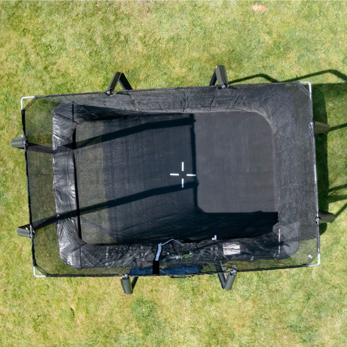 10ft x 7ft JumpPRO™ Xcel Black Rectangular Trampoline with Enclosure