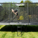 23ft x 10ft JumpPRO™ Xtra Giant Black Rectangular Trampoline - ** Plus 2 Free Trampoline Goals! **