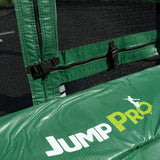 8ft JumpPRO™ Xcite Green Round Trampoline with Enclosure