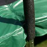 15ft x 10ft JumpPRO™ Xcite Green Oval Trampoline with Enclosure