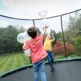 15ft x 10ft JumpPRO™ Xcite Green Oval Trampoline with Enclosure