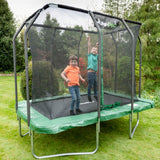 9ft x 6ft JumpPRO™ Xcite Green Rectangular Trampoline with Enclosure