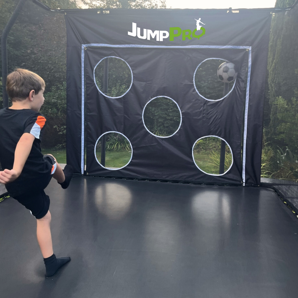 JumpPRO Trampoline Goal (Small) - The Only Trampoline Football Goal in the World!