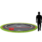 8ft 2" Salta Black Royal Baseground Round Trampoline