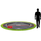 12ft Salta Royal Baseground Black Round Trampoline