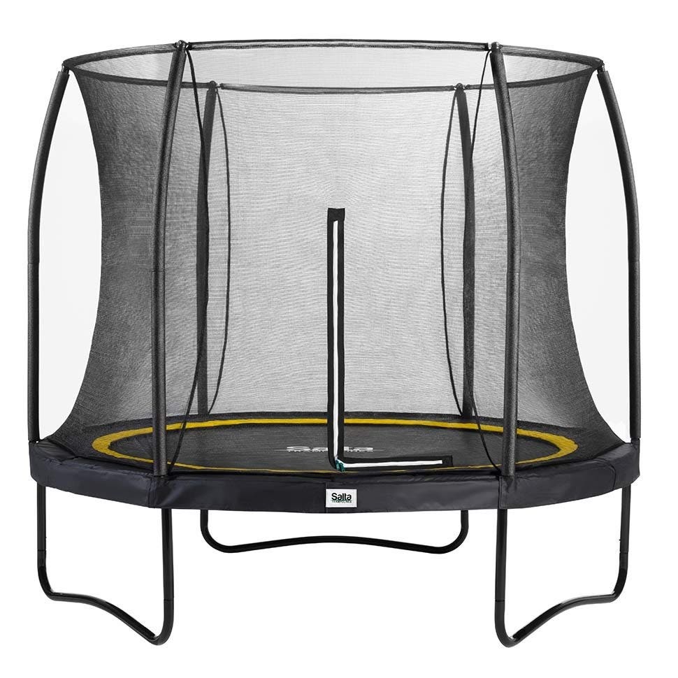 10ft Salta Black Round Comfort Edition Trampoline with Enclosure (5075A)