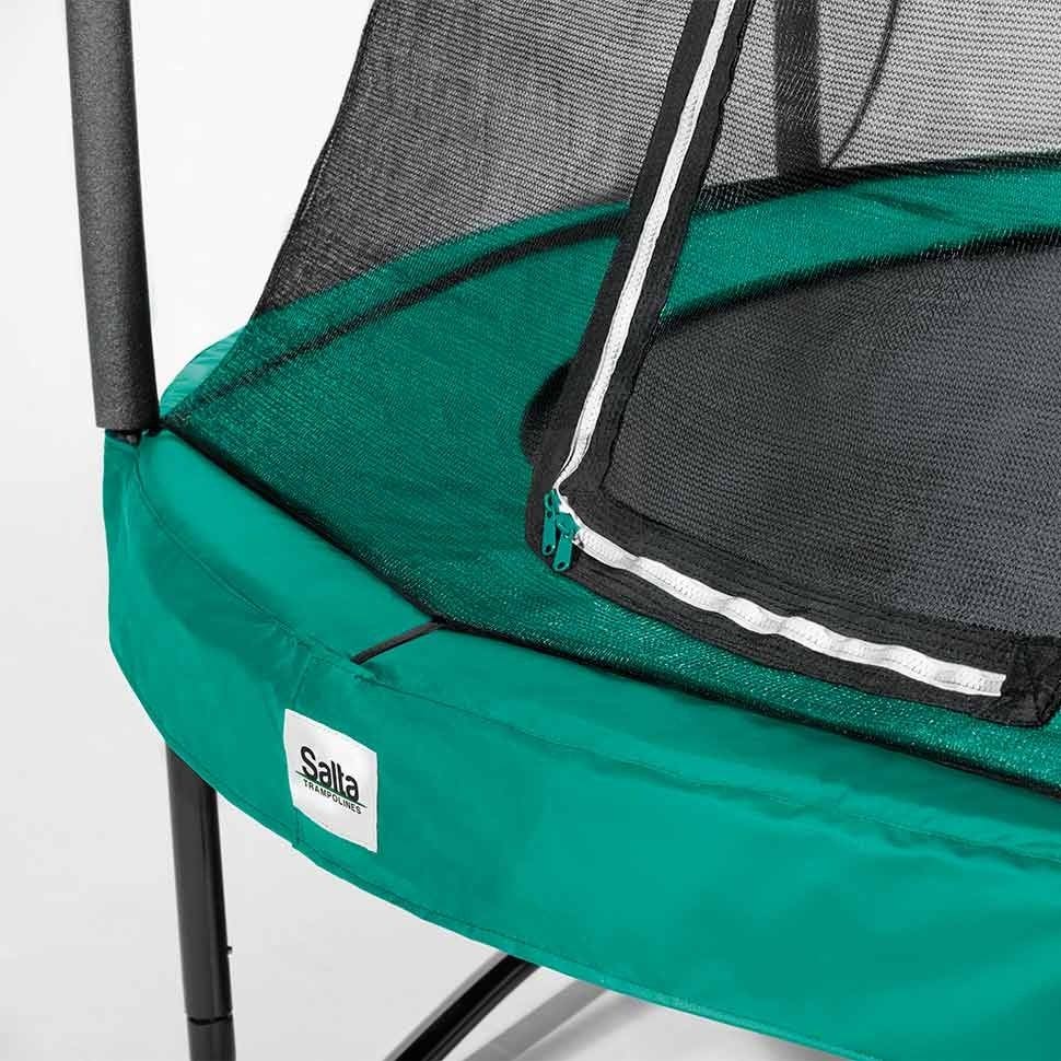 10ft Salta Green Round Comfort Edition Trampoline with Enclosure (5075G) 