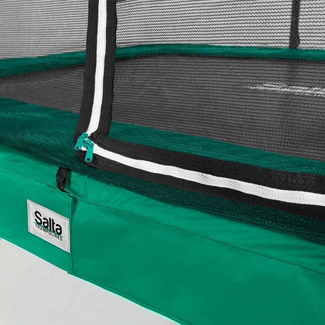 10ft x 7ft Green Rectangular Comfort Edition Trampoline with Enclosure (5092G)