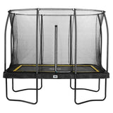 10ft x 7ft Black Rectangular Comfort Edition Trampoline with Enclosure (5092A)
