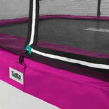 10ft x 7ft Pink Rectangular Comfort Edition Trampoline with Enclosure (5092P)