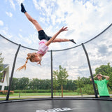Salta 10.5ft Premium Black Pro Round Trampoline + Safety Net