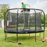 Salta 10.5ft Premium Black Pro Round Trampoline + Safety Net