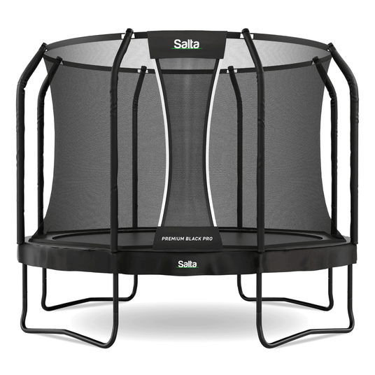 Salta 10.5ft Premium Black Pro Round Trampoline + Safety Net