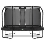12ft x 8ft Salta Premium Black Pro Rectangular Trampoline + Safety Net