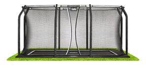 10ft x 7ft Salta Royal Baseground Rectangular Trampoline with Enclosure