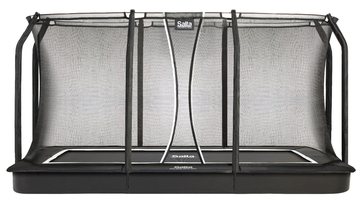 10ft x 7ft Salta Royal Baseground Rectangular Trampoline with Enclosure