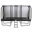 14ft x 8ft Salta Black Rectangular First Class Trampoline with Enclosure (5376A)