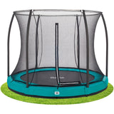 10ft Salta Green Comfort Edition InGround Round Trampoline with Enclosure