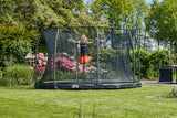 14ft Salta Black Comfort Edition InGround Round Trampoline with Enclosure