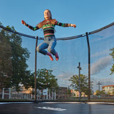14ft Salta Black Round Premium Edition Trampoline with Enclosure