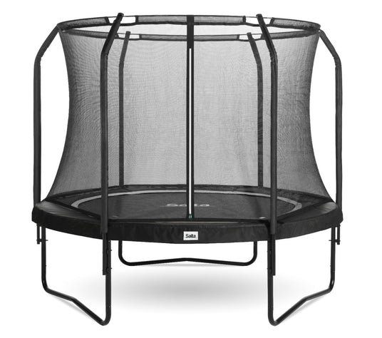 10ft Salta Black Round Premium Edition Trampoline with Enclosure