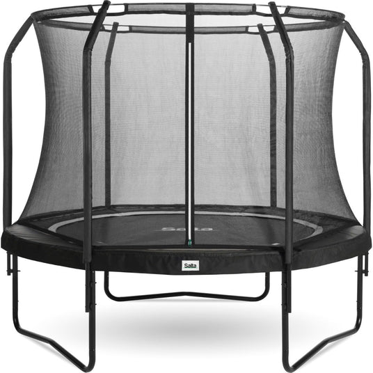 14ft Salta Black Round Premium Edition Trampoline with Enclosure