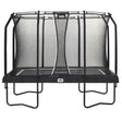 10ft x 7ft Salta Black Rectangular Premium Trampoline with Enclosure (5362)