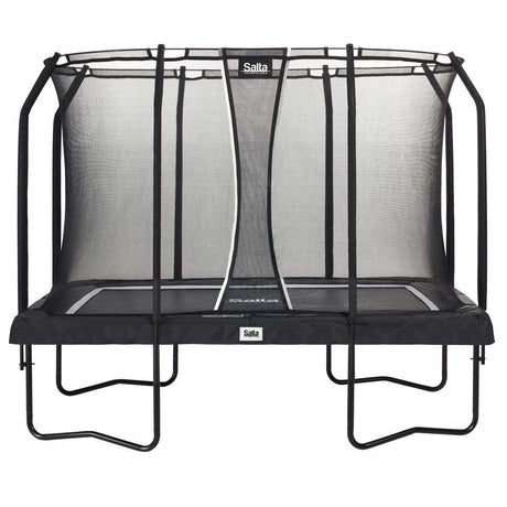 10ft x 7ft Salta Black Rectangular Premium Trampoline with Enclosure (5362)