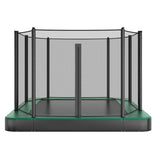 10ft x 6ft Akrobat Orbit Flat Rectangular Trampoline