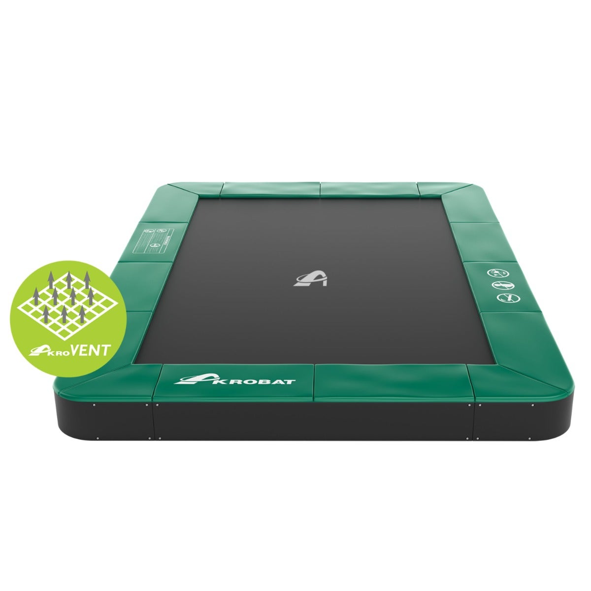 14ft x 10ft Akrobat Primus Flat Rectangular Trampoline