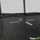 9ft x 6ft JumpPRO&trade; Xcel Black Rectangular Trampoline with Enclosure (JR96B)B