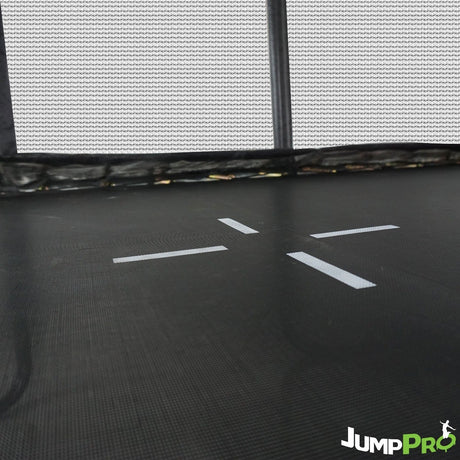 9ft x 6ft JumpPRO&trade; Xcel Black Rectangular Trampoline with Enclosure (JR96B)B