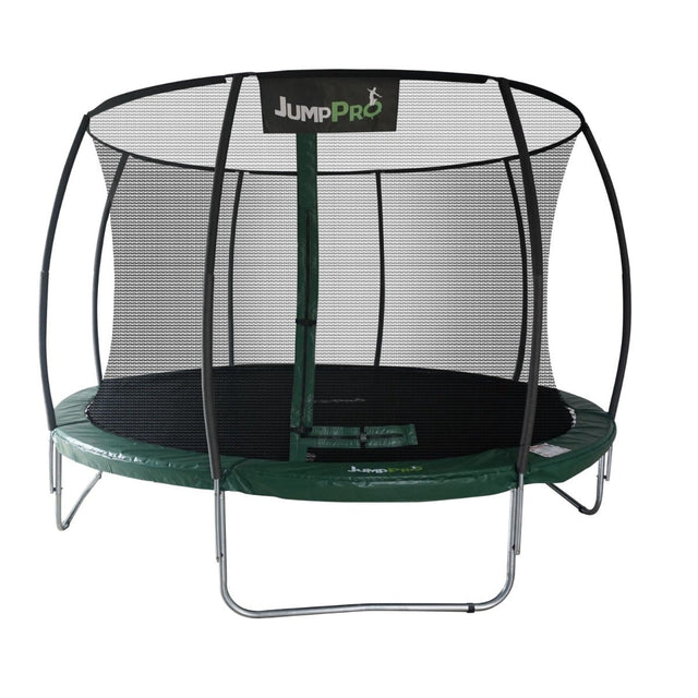 14ft JumpPRO&trade; Xcite Black Round Trampoline with Enclosure (J14G)