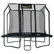 10ft x 7ft JumpPRO™ Xcel Black Rectangular Trampoline with Enclosure (JR107B)B