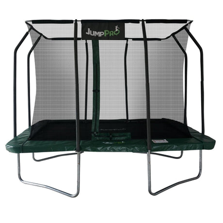 12ft x 8ft JumpPRO&trade; Xcite Black Rectangular Trampoline with Enclosure (JR128G)