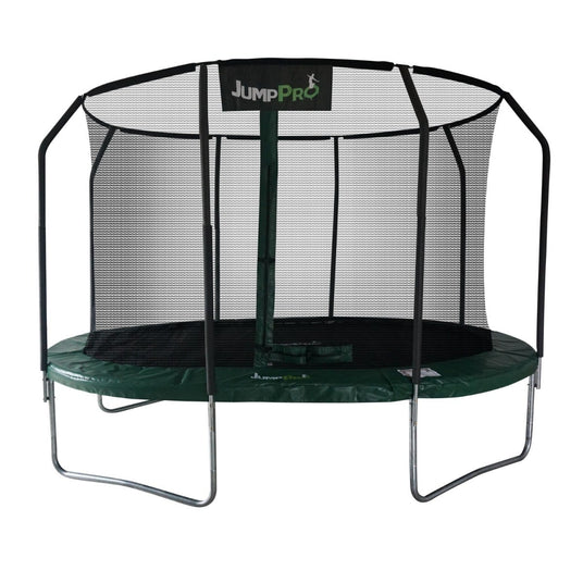15ft x 10ft JumpPRO™ Xcite Black Oval Trampoline with Enclosure (JV1510G)