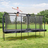 15ft x 9ft Salta Premium Black Pro Rectangular Trampoline + Safety Net