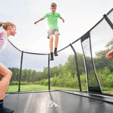 15ft x 9ft Salta Premium Black Pro Rectangular Trampoline + Safety Net